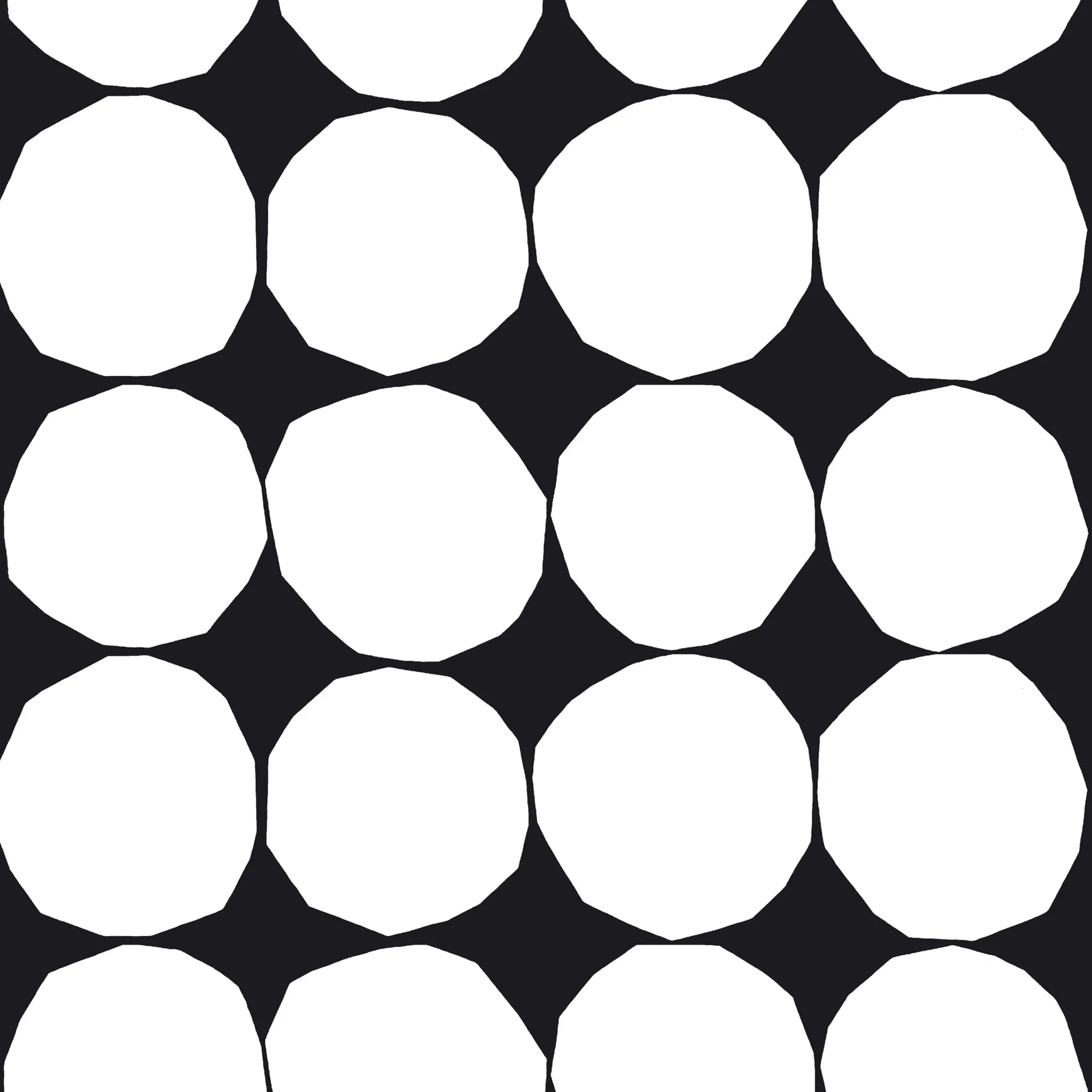 Kivet stof, wit Marimekko