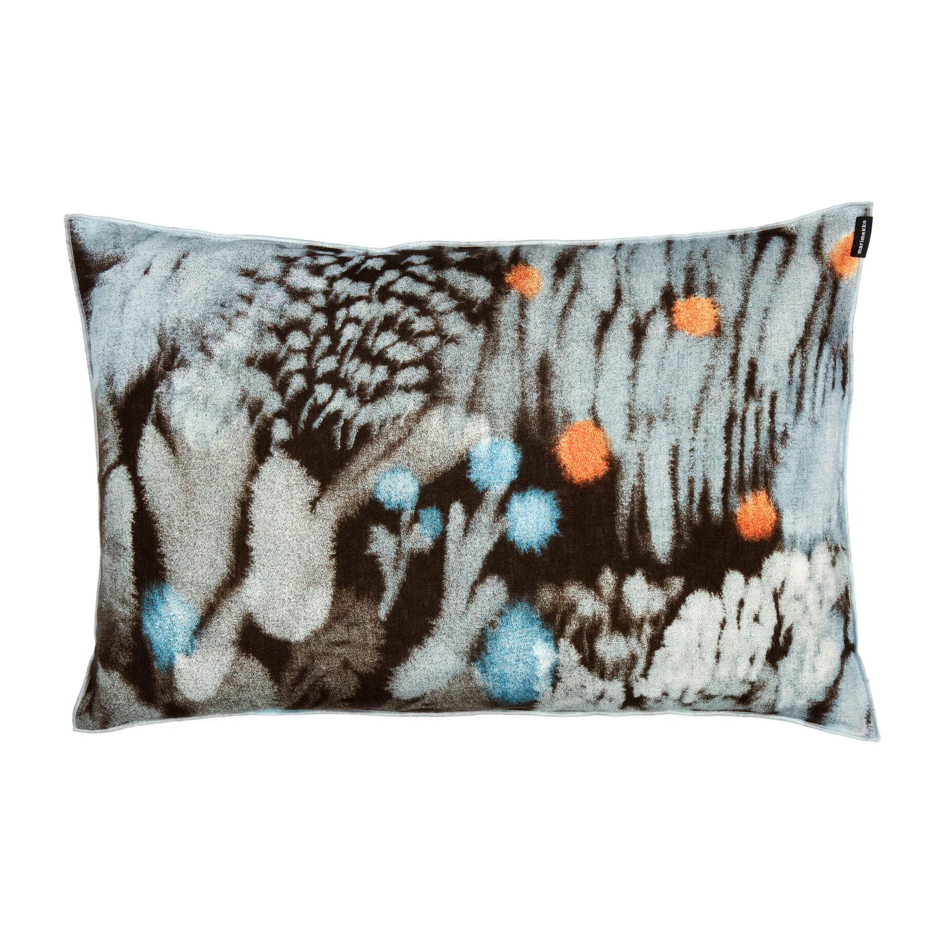 Kuisma kussenhoes 40x60 cm, Donkerbruin-rood-blauw Marimekko