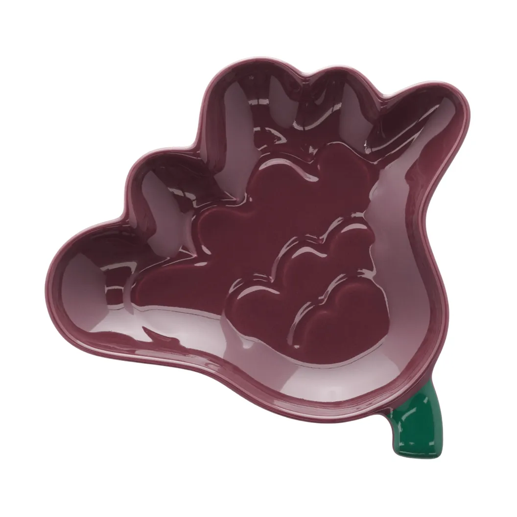 Kukasta Kukkaan dessertbord, Plum-groen, 15 cm Marimekko
