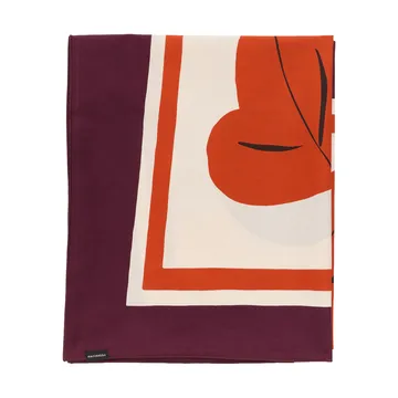 Kukasta Kukkaan doek - Hay-plum-bronze-terracotta, 140x140 cm - Marimekko