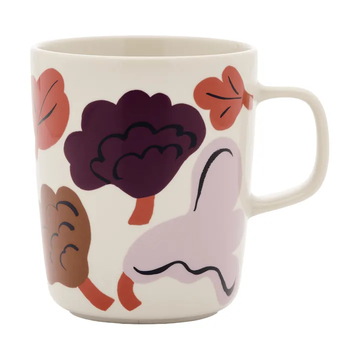Kukasta Kukkaan mok - Steengoed-plum-bronze-terracotta 25 cl - Marimekko