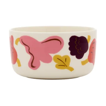 Kukasta Kukkaan schaal - White-pink-terrac-plum, 50 cl - Marimekko