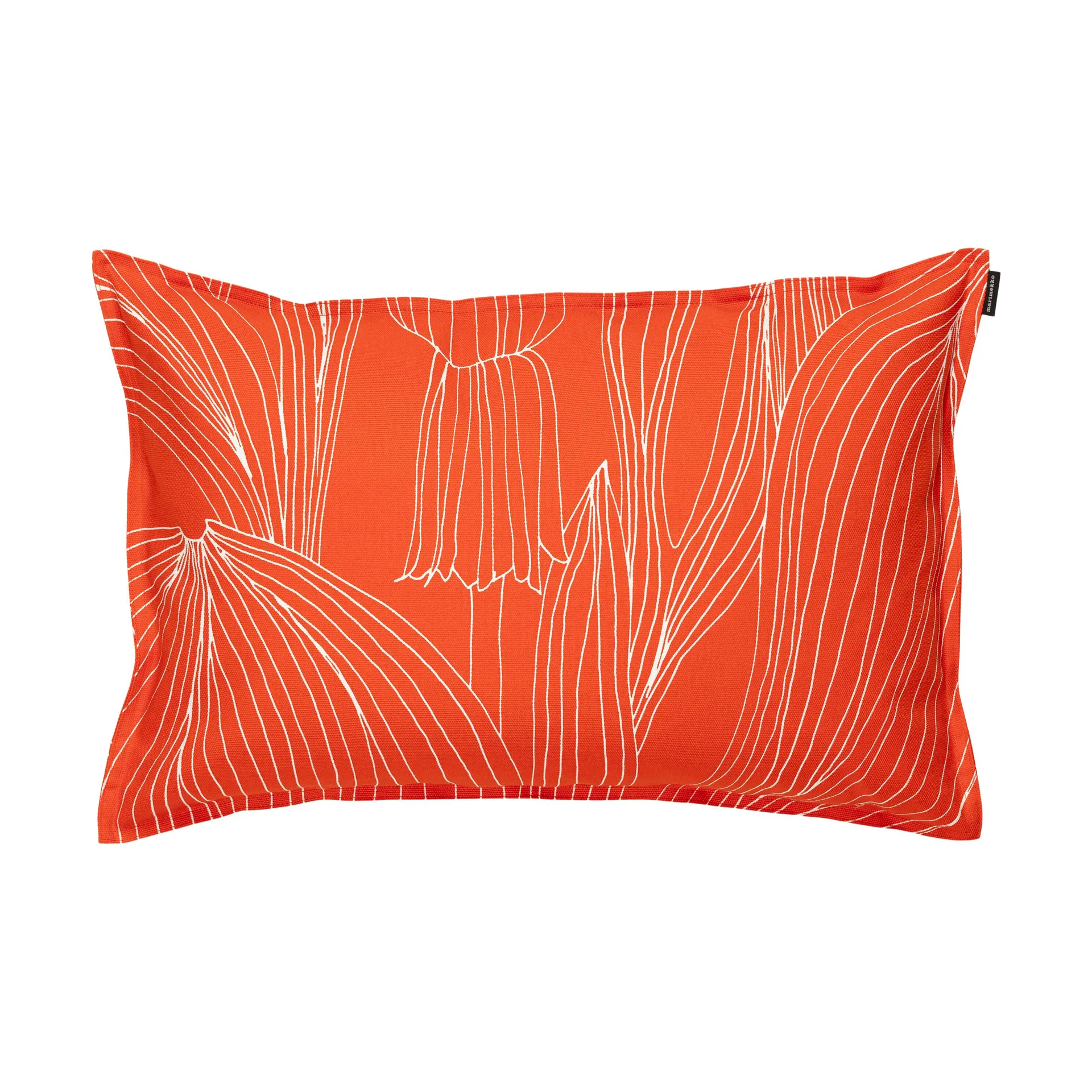 Kukat Puhkeavat kussenhoes 40x60 cm, Tomato red-white Marimekko