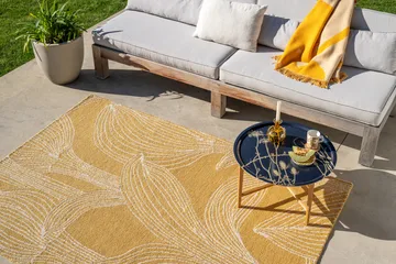 Kukat puhkeavat vloerkleed outdoor - Straw, 250x350 cm - Marimekko
