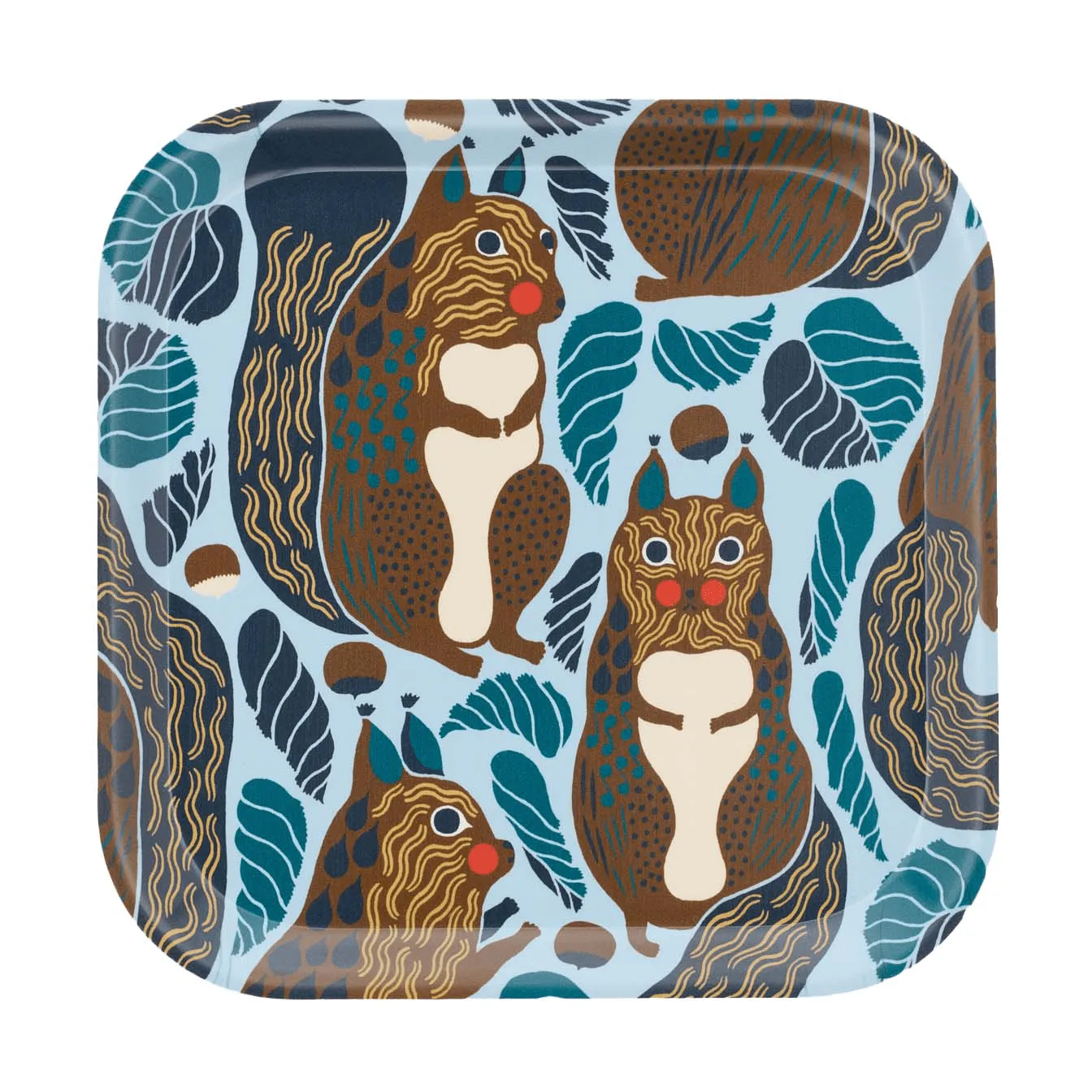 Kurre dienblad, Sky blue-multicolour Marimekko