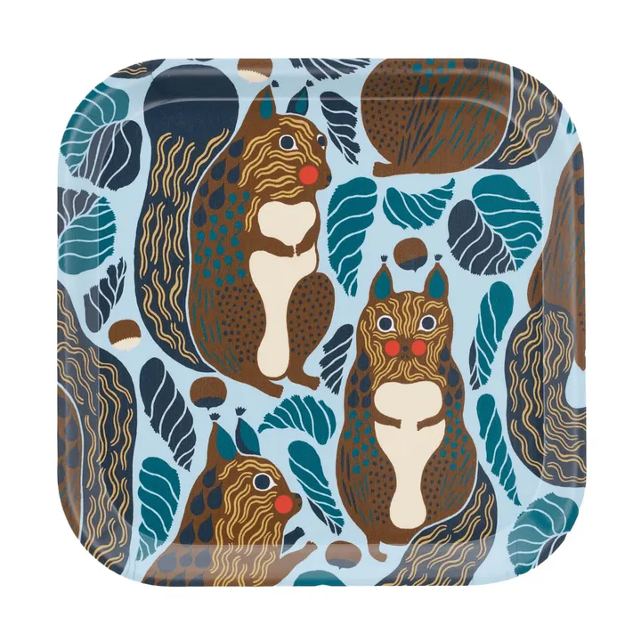 Kurre dienblad - Sky blue-multicolour - Marimekko