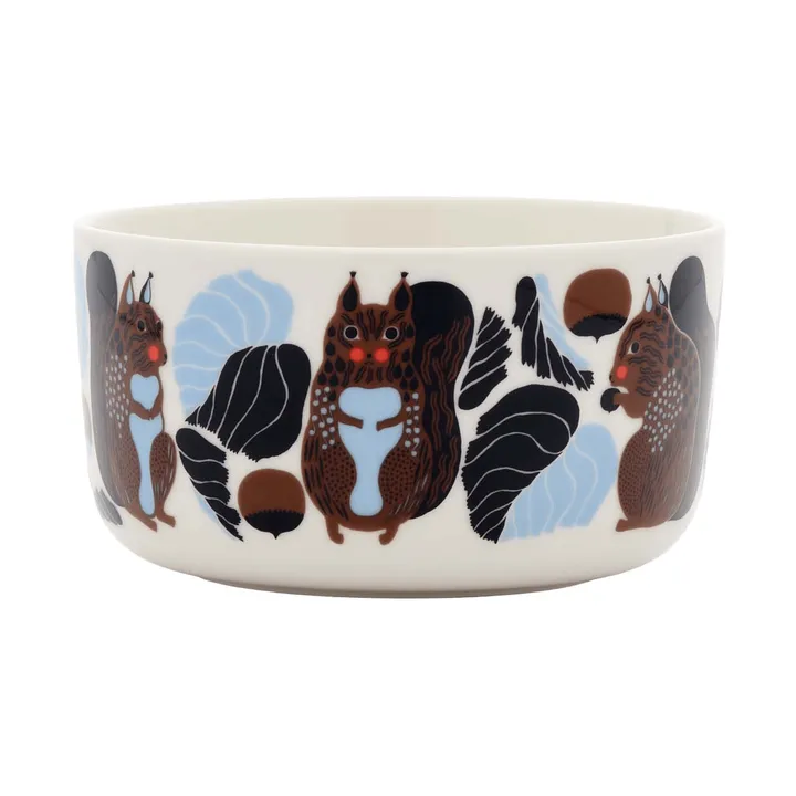 Kurre kom 5 dl - White-brown-black-light blue - Marimekko