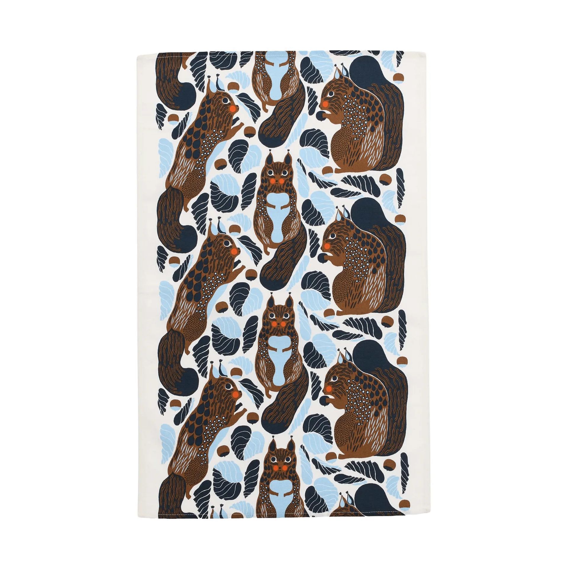 Kurre theedoek 43x70 cm, White-light blue-toffee Marimekko