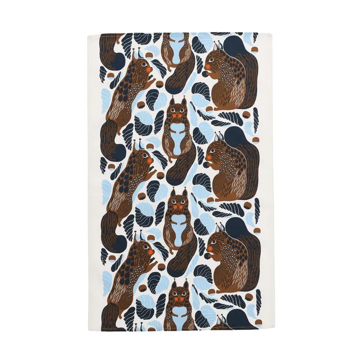 Kurre theedoek 43x70 cm - White-light blue-toffee - Marimekko