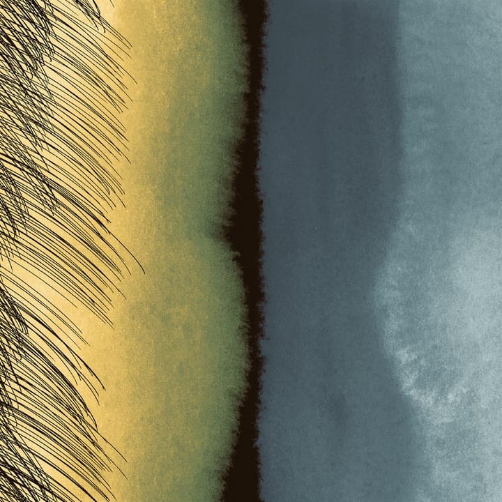 Kuuskajaskari stof - grijs-geel-zwart - Marimekko