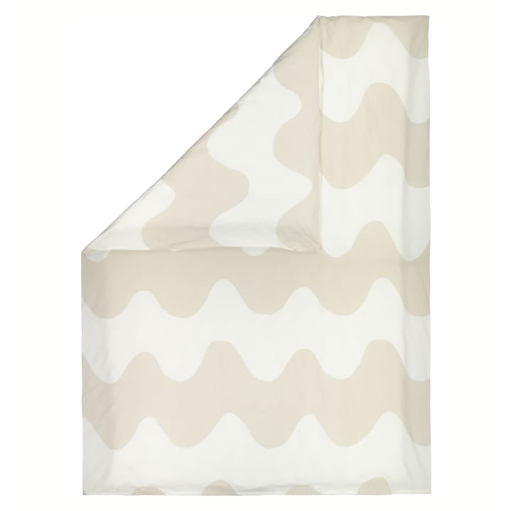 Lokki dekbedovertrek 150x210 cm - Beige-wit - Marimekko