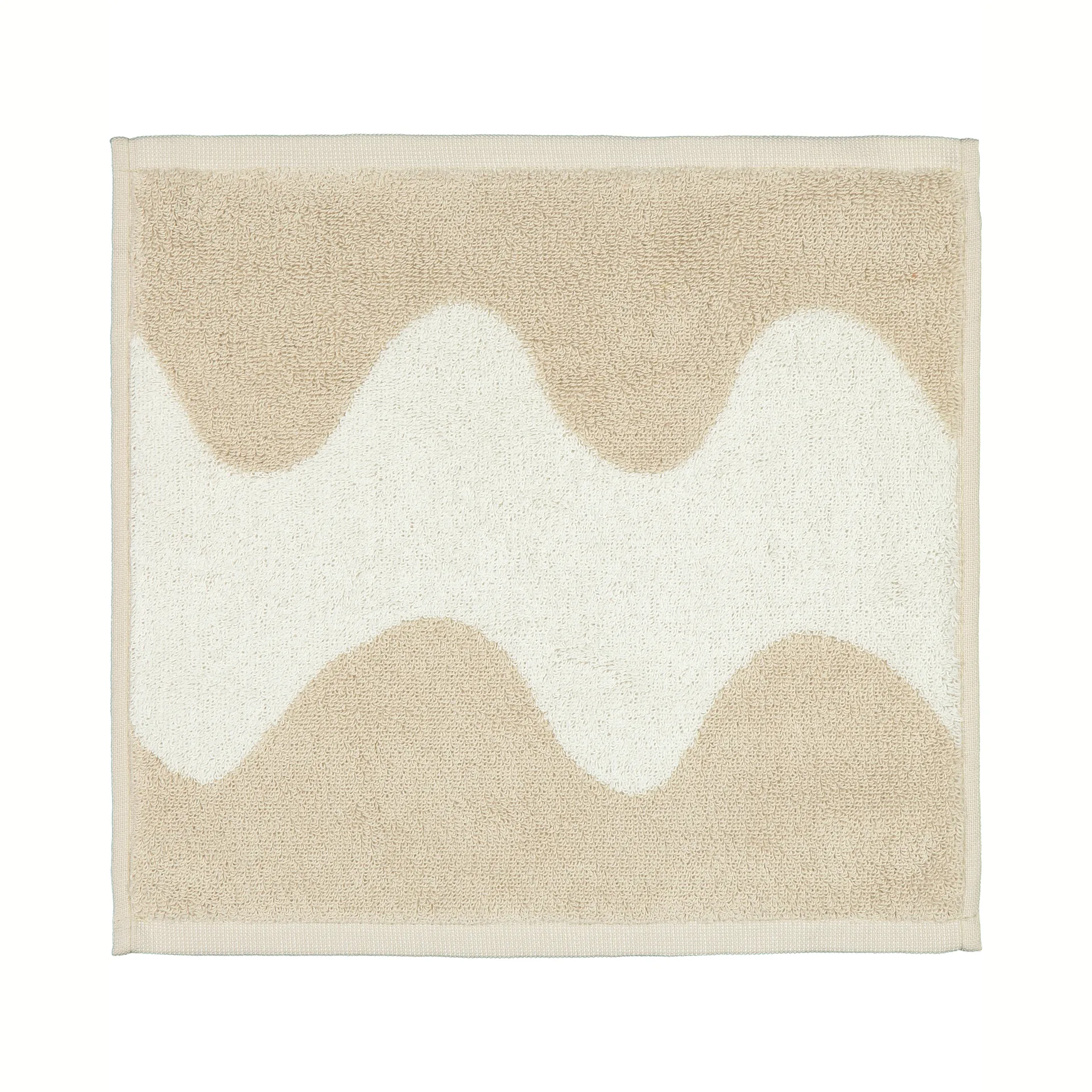 Lokki handdoek beige-wit, 30x30 cm Marimekko
