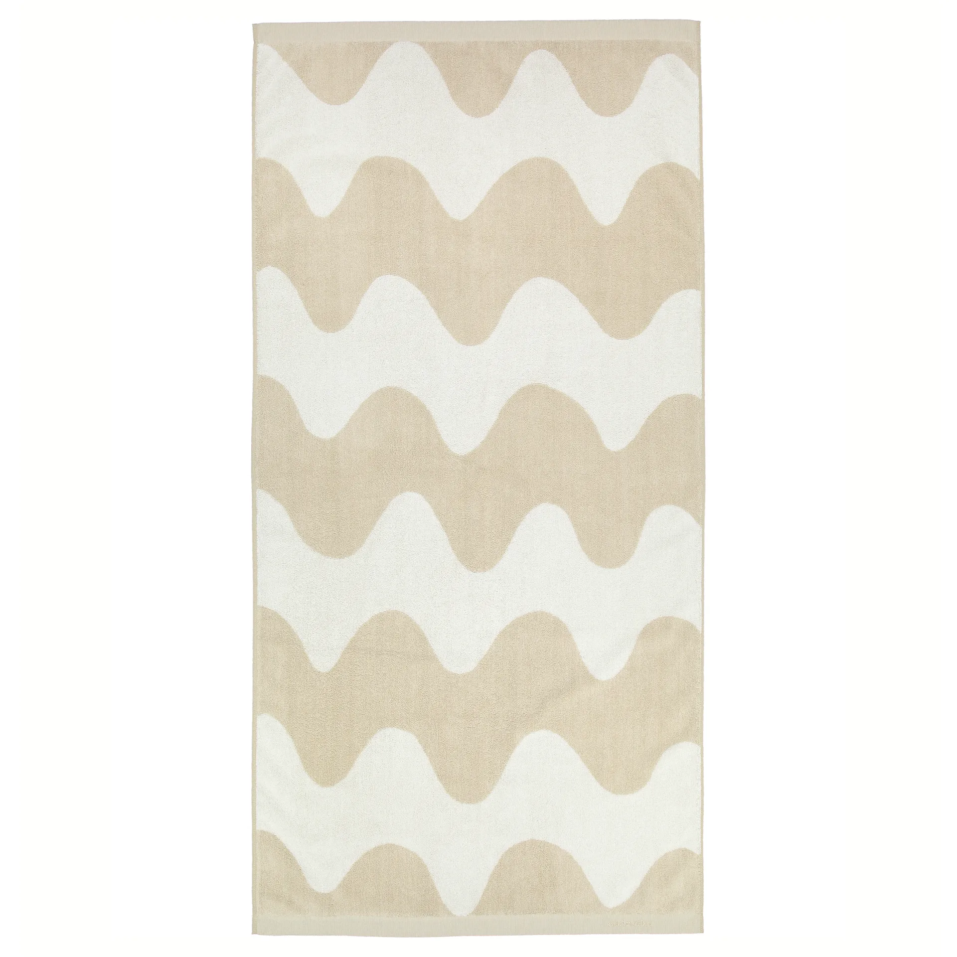Lokki handdoek beige-wit, 70x140 cm Marimekko