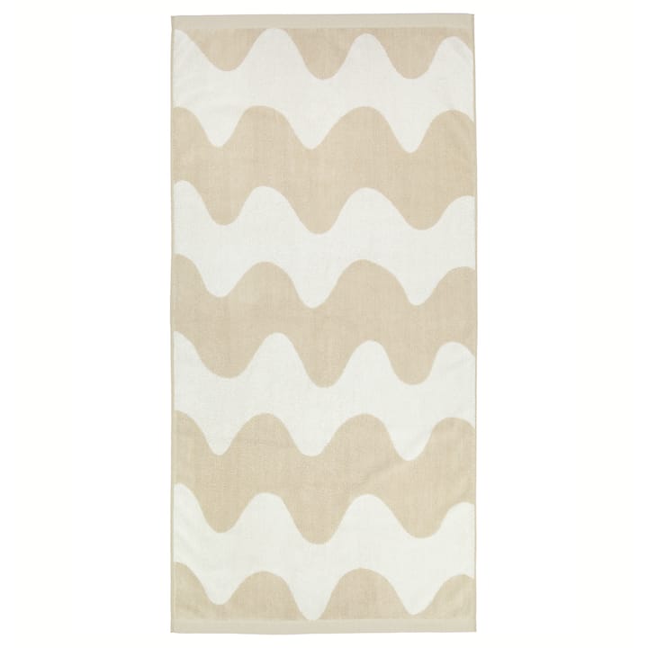 Lokki handdoek beige-wit - 70x140 cm - Marimekko