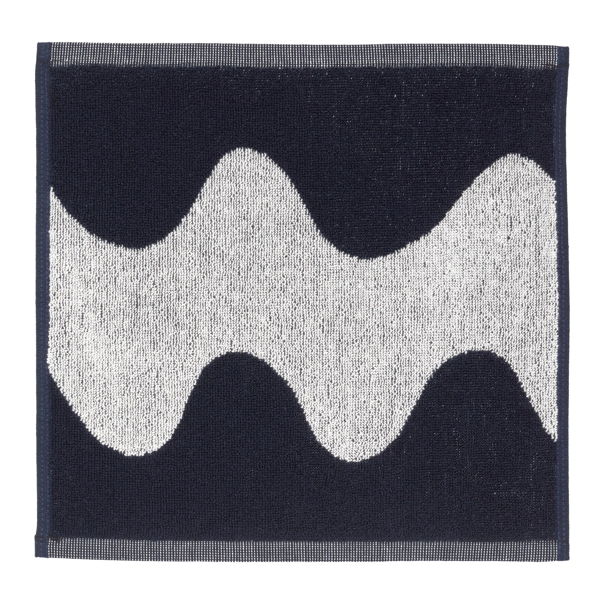 Lokki handdoek donkerblauw-wit, 30x30 cm Marimekko