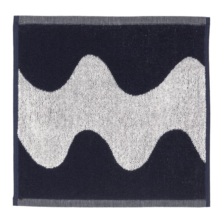 Lokki handdoek donkerblauw-wit - 30x30 cm - Marimekko