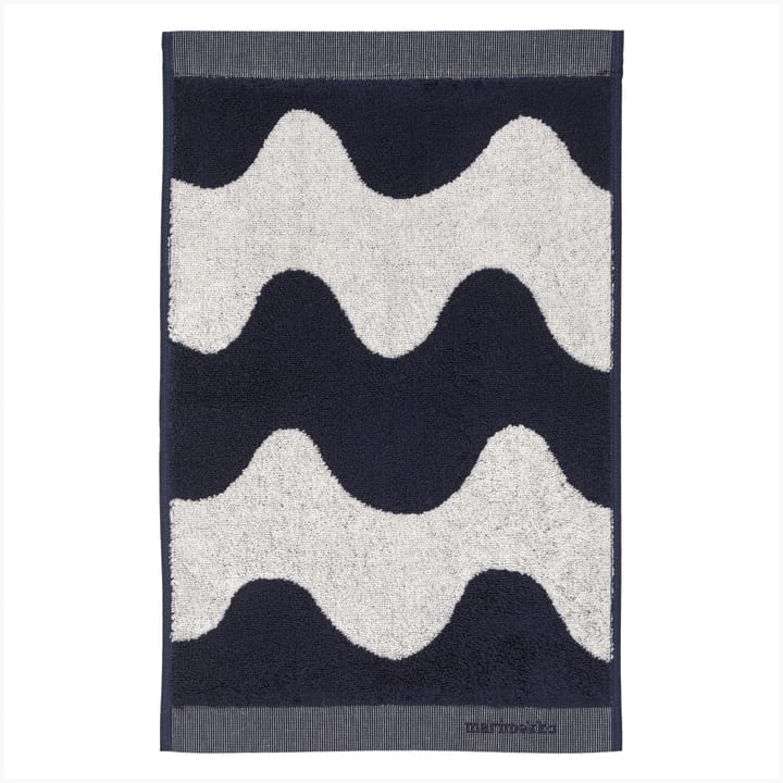 Lokki handdoek donkerblauw-wit - 30x50 cm - Marimekko