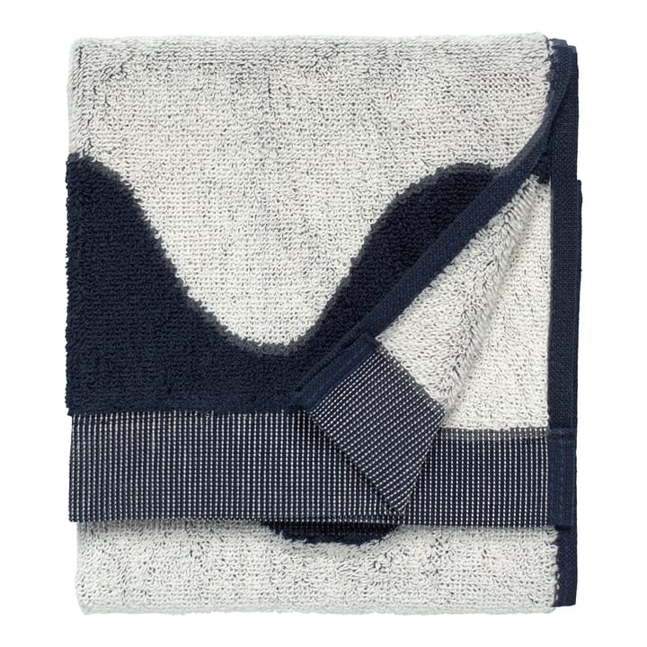 Lokki handdoek donkerblauw-wit, 30x50 cm Marimekko