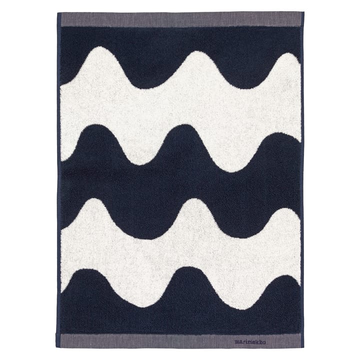Lokki handdoek donkerblauw-wit - 50x70 cm - Marimekko