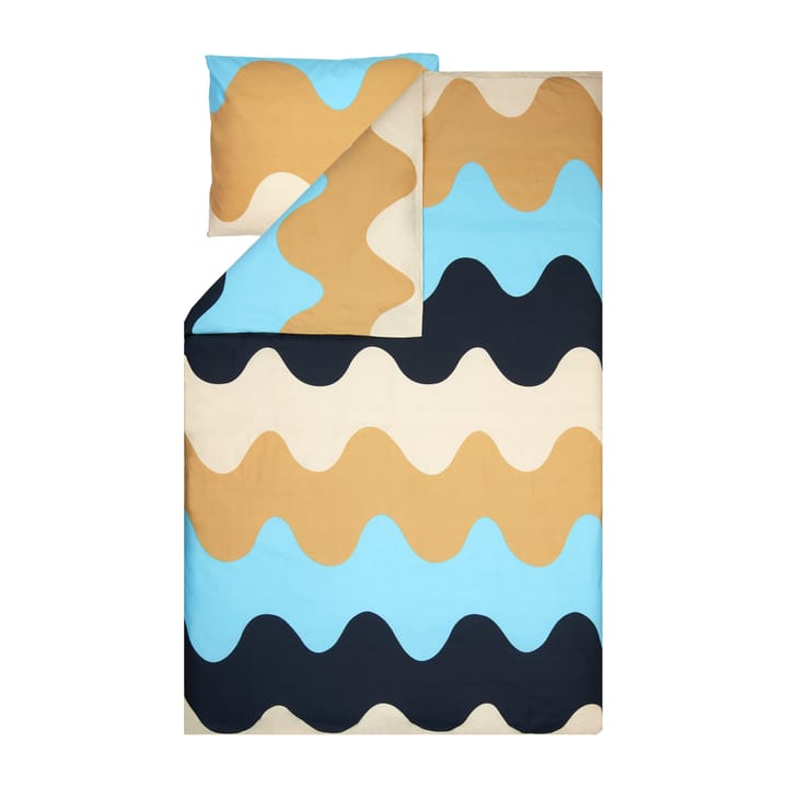 Lokki kussensloop 50x60 cm, Beige-blauw Marimekko