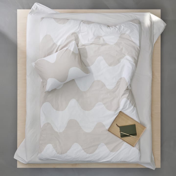 Lokki kussensloop 50x60 cm - Beige-wit - Marimekko