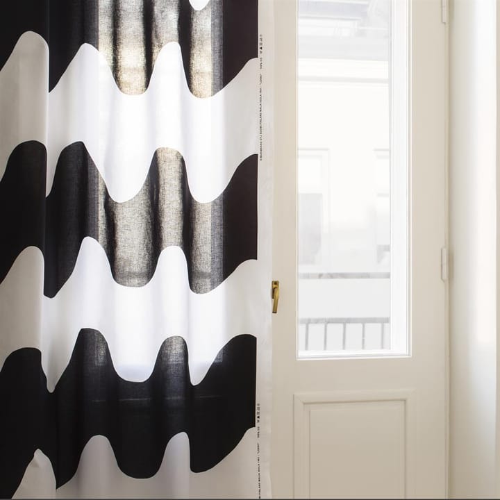 Lokki stof, zwart-wit Marimekko