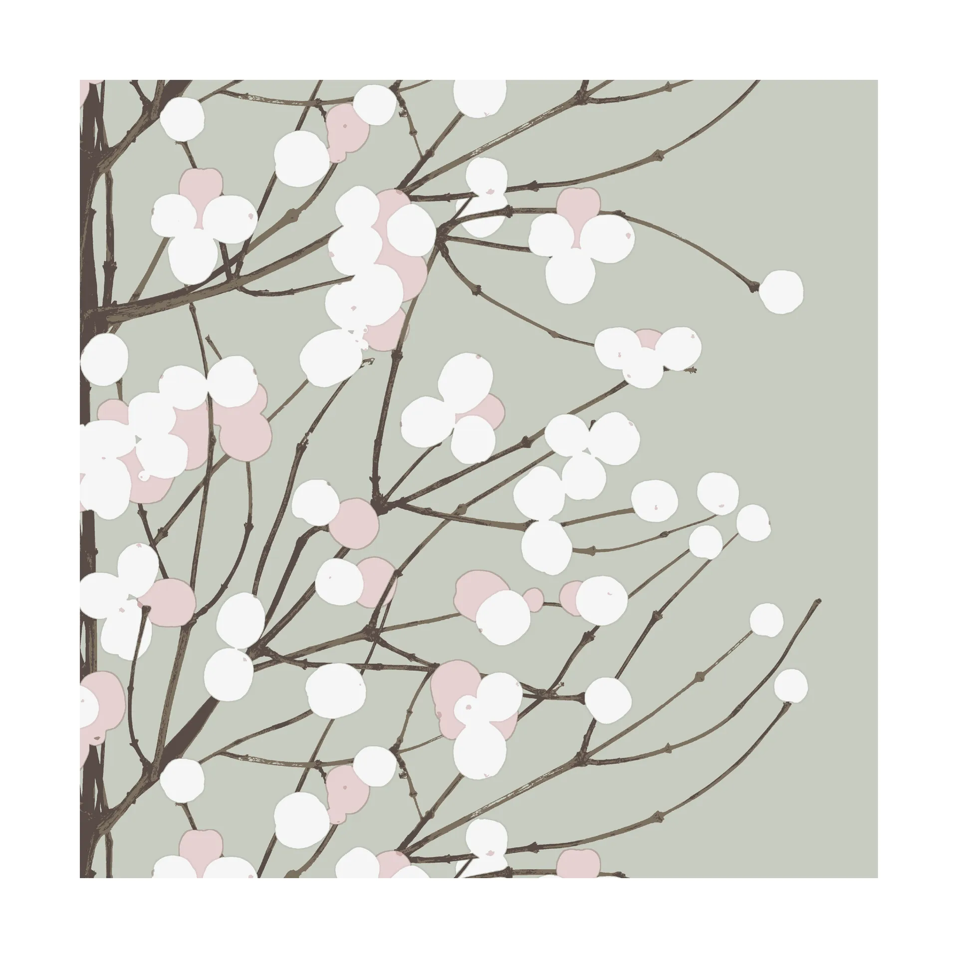 Lumimarja servet 33x33 cm 20-pack, Sage Marimekko