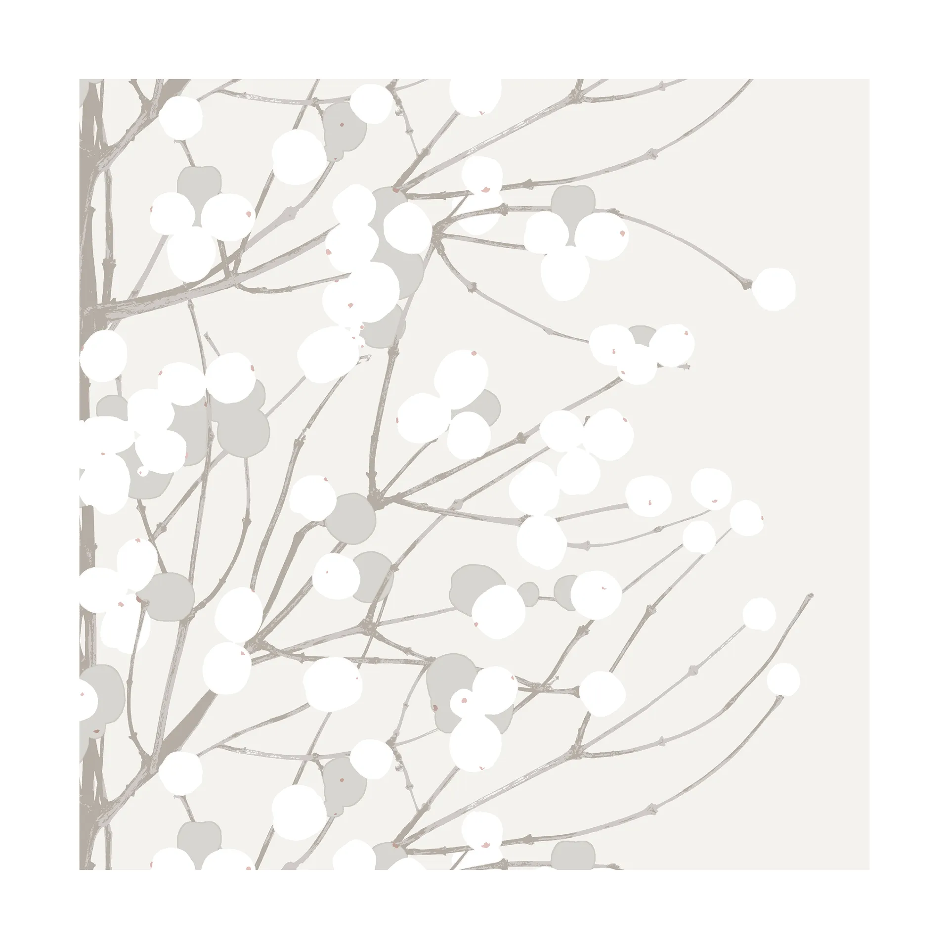 Lumimarja servet 33x33 cm 20-pack, White Marimekko