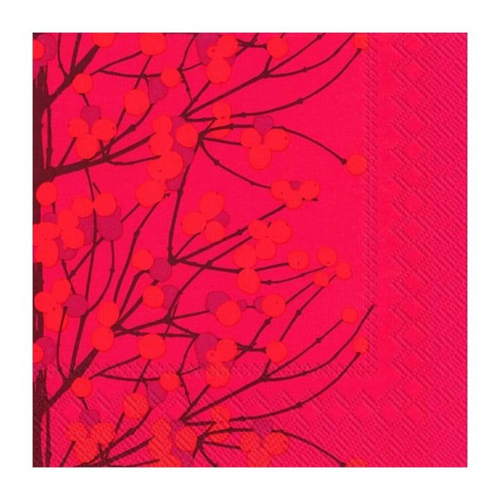 Lumimarja servet 40x40 cm 20-pack - Red - Marimekko