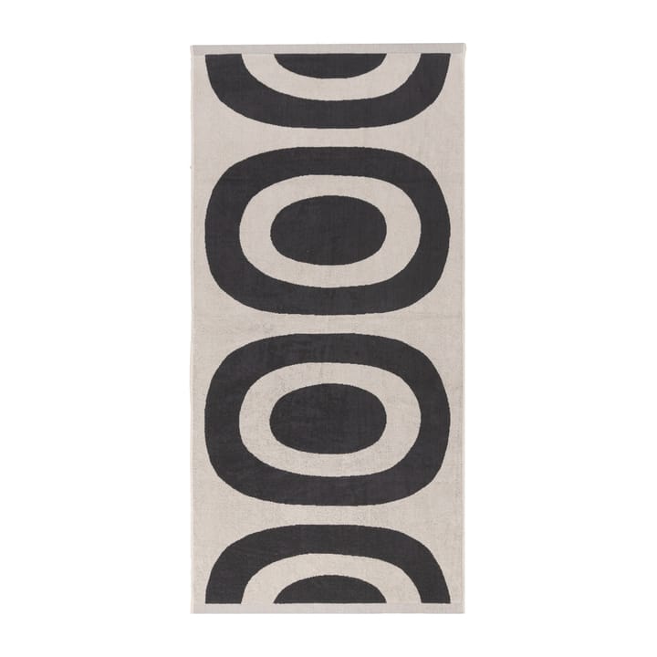 Melooni badhanddoek 70x150 cm - Charcoal-off white - Marimekko