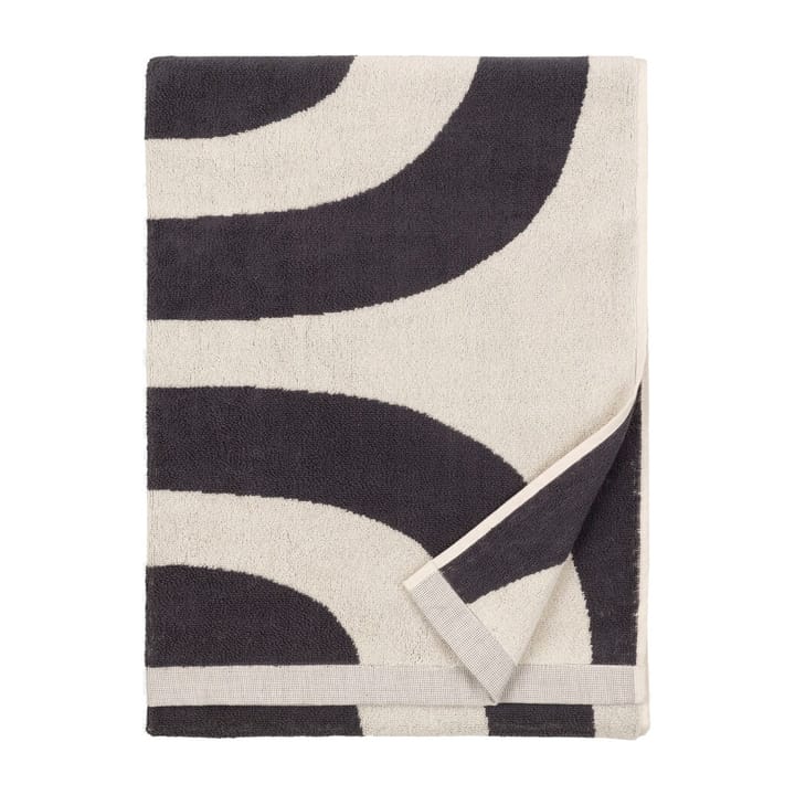 Melooni badhanddoek 70x150 cm, Charcoal-off white Marimekko