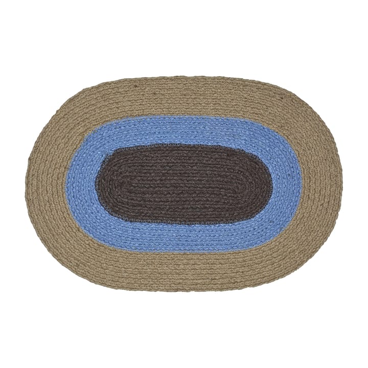 Melooni placemat ovaal jute - Bruin-blauw - Marimekko