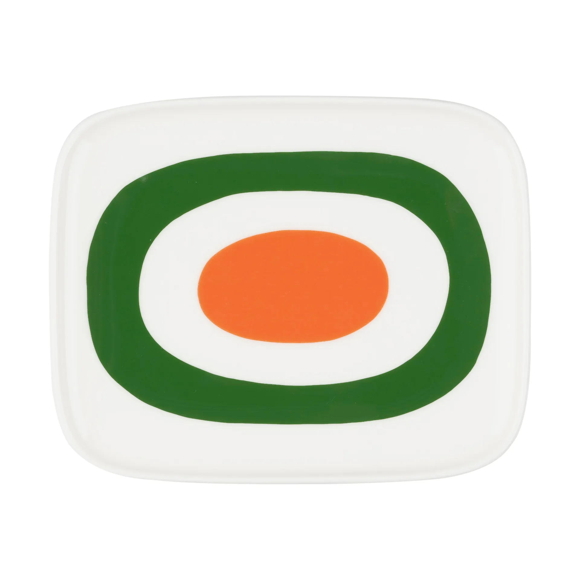 Melooni schaal 12x15 cm, White-green-orange Marimekko