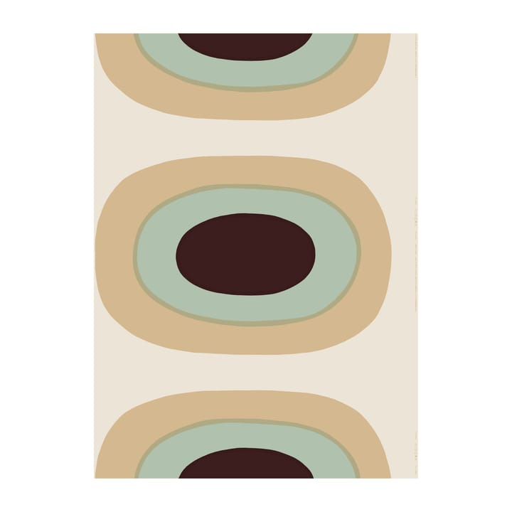 Melooni stof katoen-linnen - Beige-mint - Marimekko