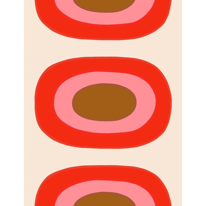 Melooni stof - Rood-roze - Marimekko