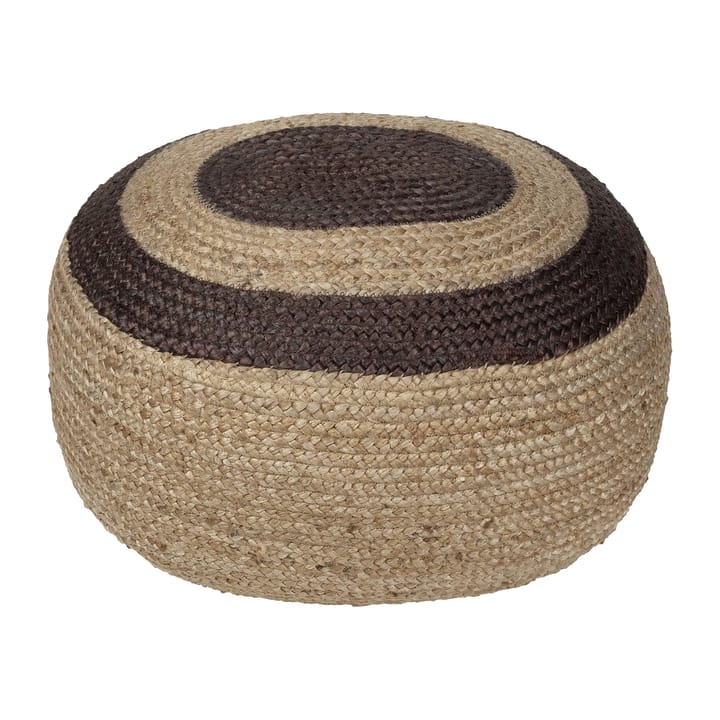 Melooni zitpoef jute, Jute-donkerbruin Marimekko