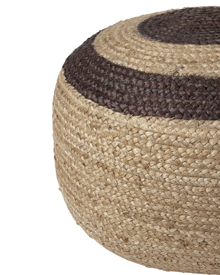Melooni zitpoef jute, Jute-donkerbruin Marimekko