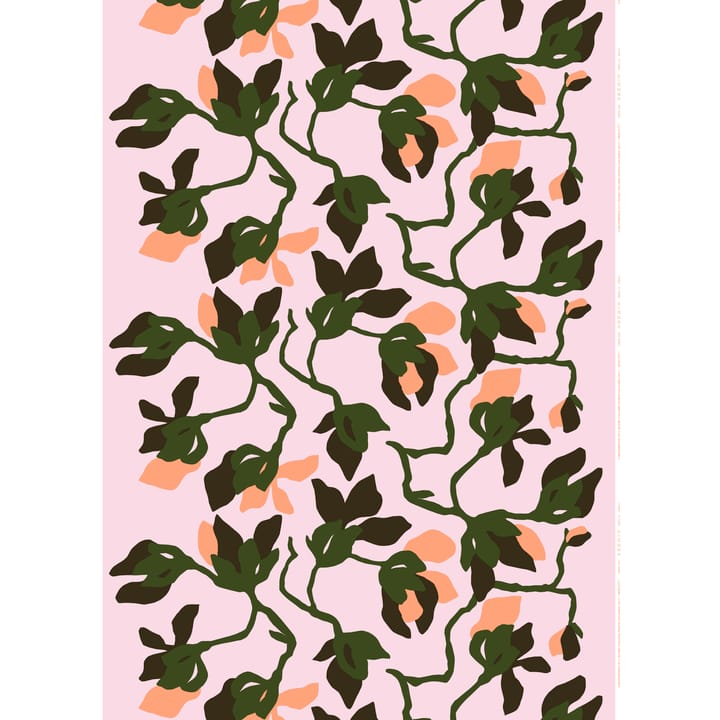 Mielitty katoen - roze-donkergroen - Marimekko