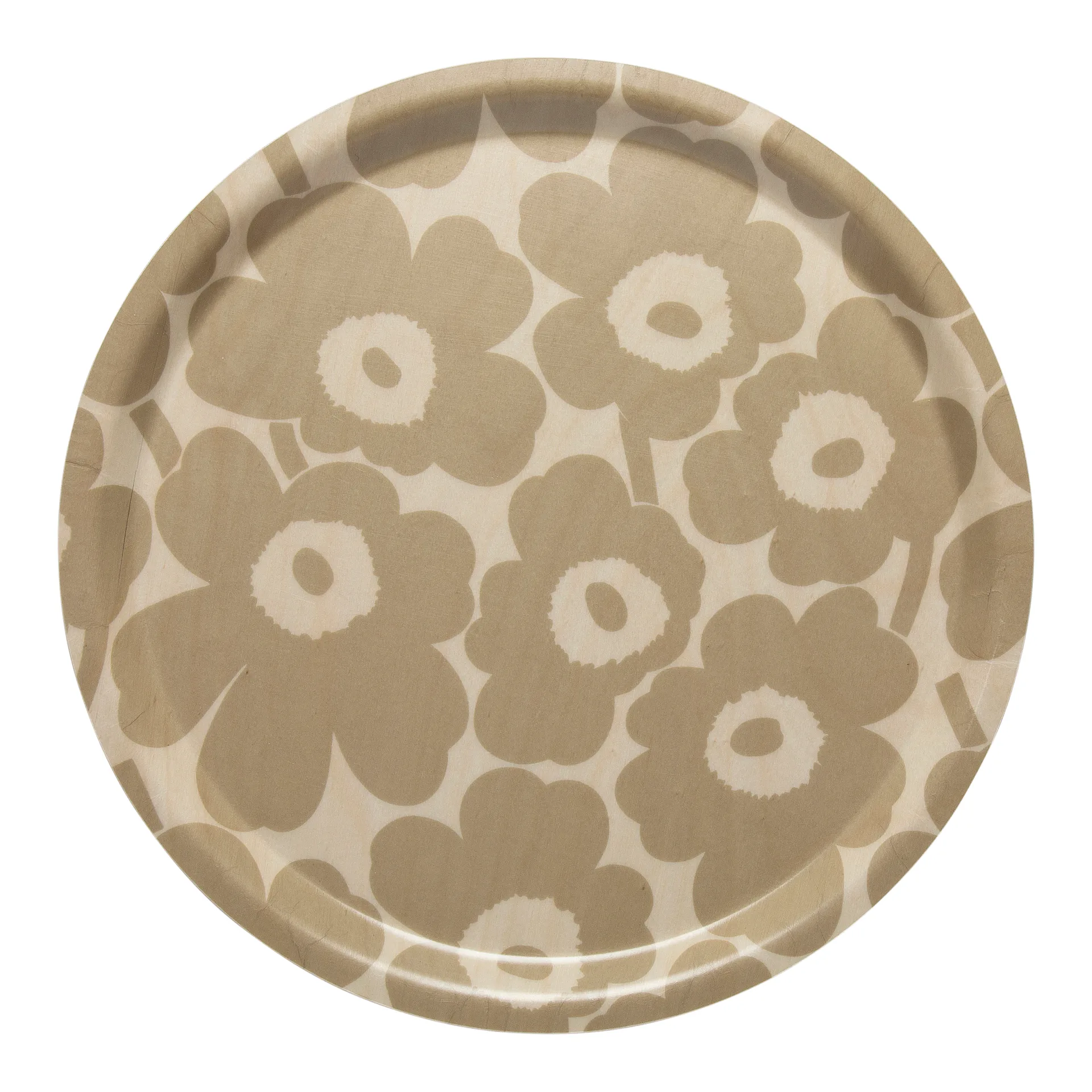 Mini Unikko dienblad, Lichtbruin-beige Marimekko