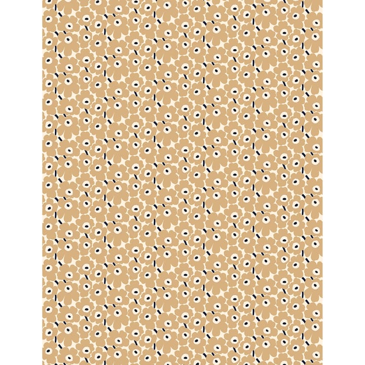 Mini Unikko stof, Natuurwit-beige-blauw Marimekko