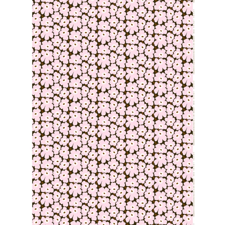 Mini-Unikko stof - roze-bruin - Marimekko
