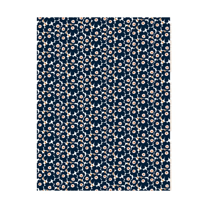 Mini Unikko stof, White-dark navy-powder-tile Marimekko