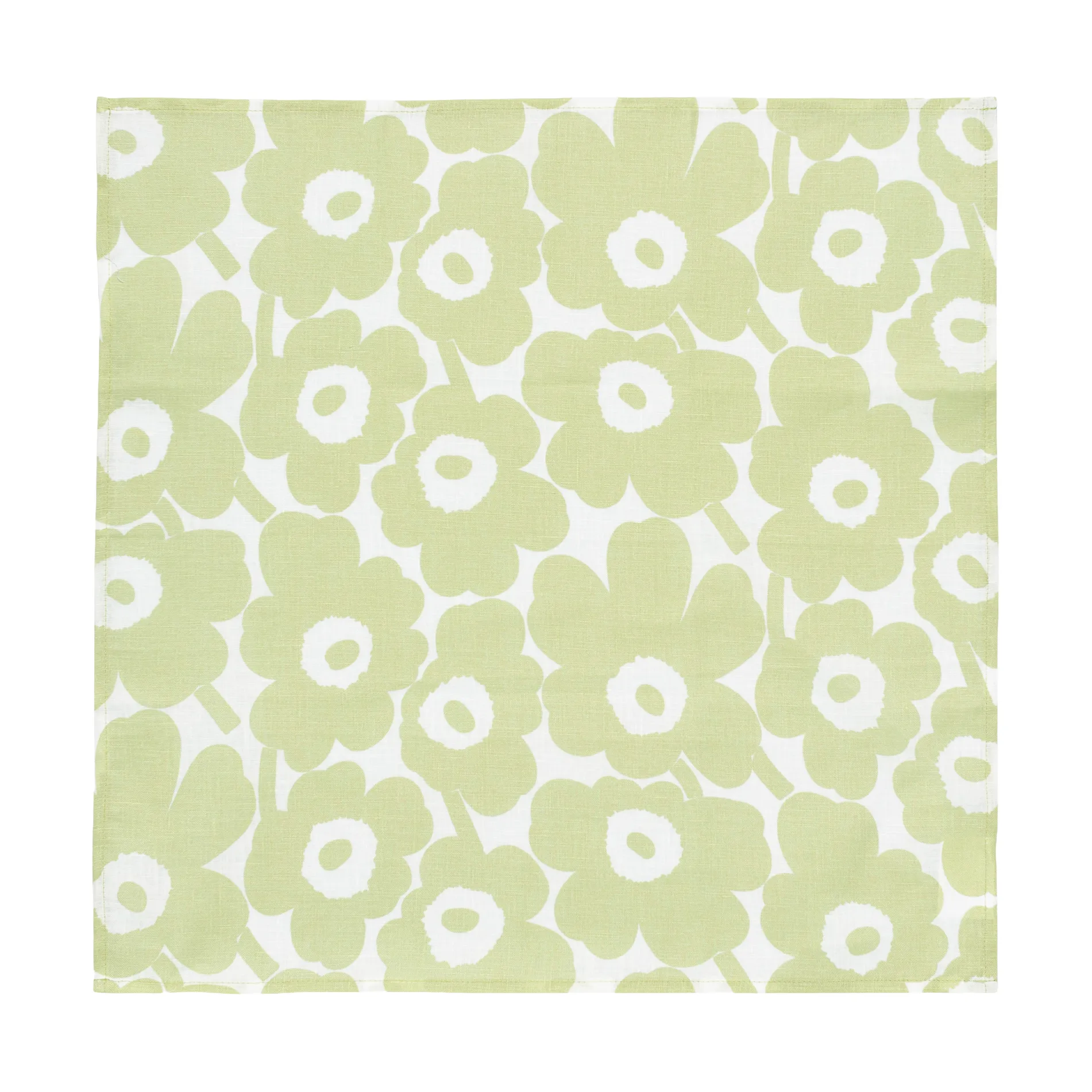 Mini Unikko stoffen servet 43x43 cm, Pear-white Marimekko
