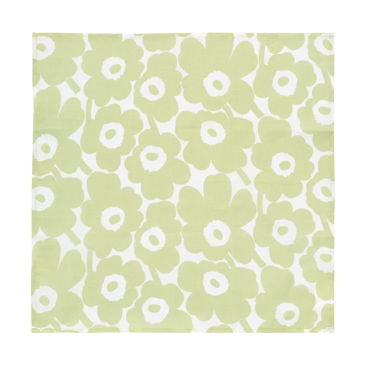 Mini Unikko stoffen servet 43x43 cm - Pear-white - Marimekko