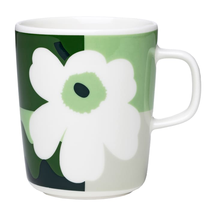 MM Co-Created mok 25 cl, Wit-groen-zwart Marimekko