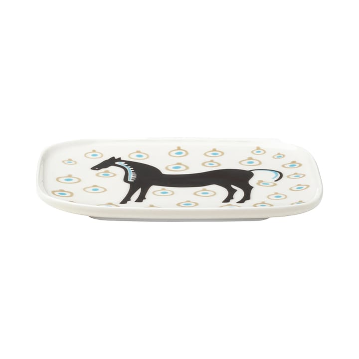 Musta Tamma bord 12x15 cm, Wit-bruin-beige Marimekko