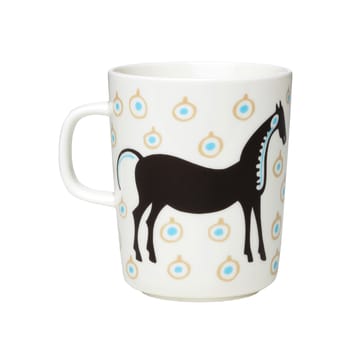 Musta Tamma mok 25 cl - Wit-bruin-beige - Marimekko