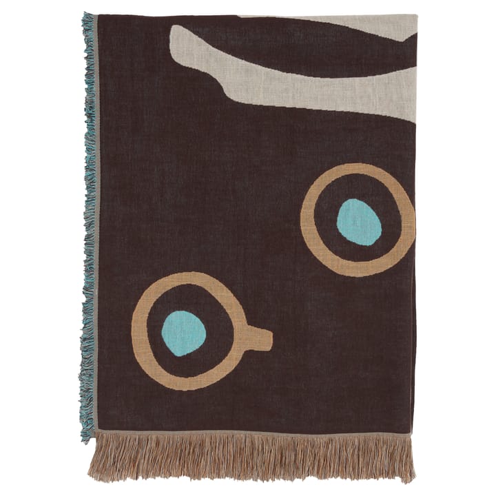 Musta Tamma plaid 130x180 cm, Bruin-wit-blauw Marimekko