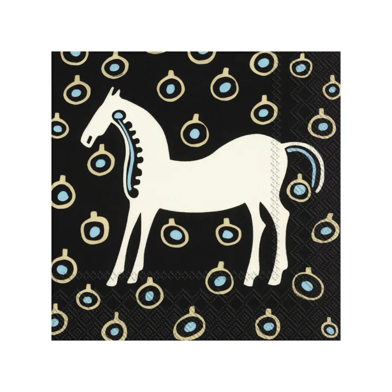 Musta Tamma servet 20-pack, Brown Marimekko