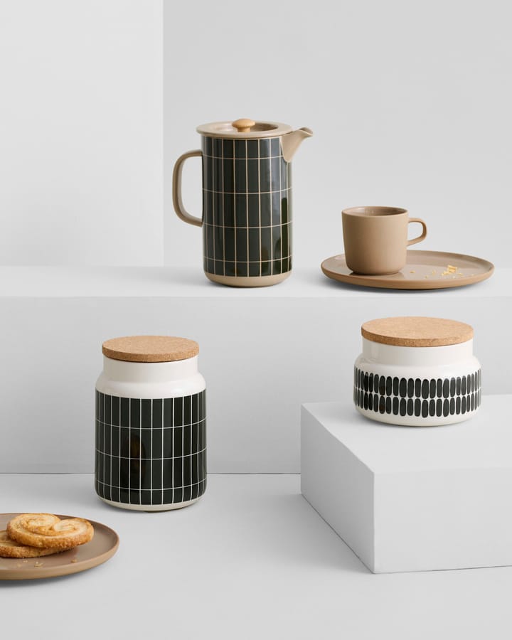 Oiva bord Ø20 cm, Bruin Marimekko